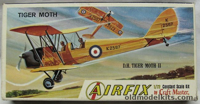 Airfix 1/72 DH Tiger Moth - Craftmaster Issue, 1004-30 plastic model kit